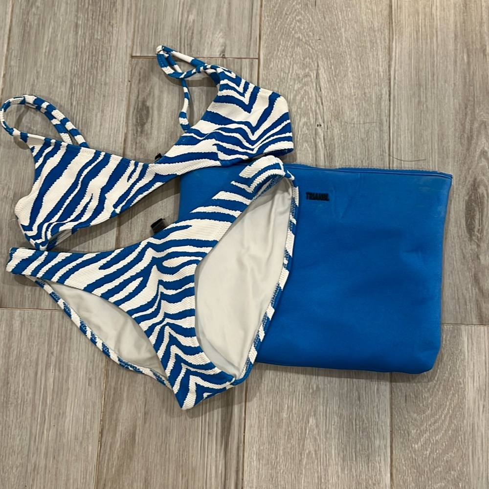Triangl mala xs blue tiger bikini